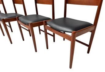 Four Mid-Century Modern Dining Room Chairs by Kurt Østervig for Sibast, 1960s